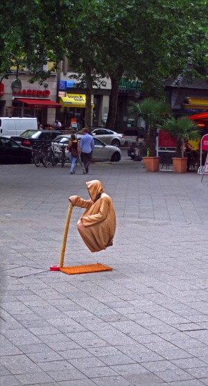 Levitating Man in Berlin Germany